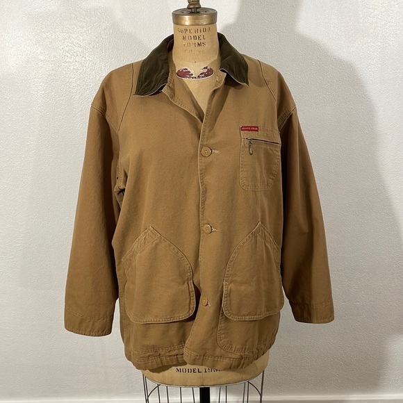 Moose Creek Jackets & Coats Moose Creek Brown Field Coat With Red